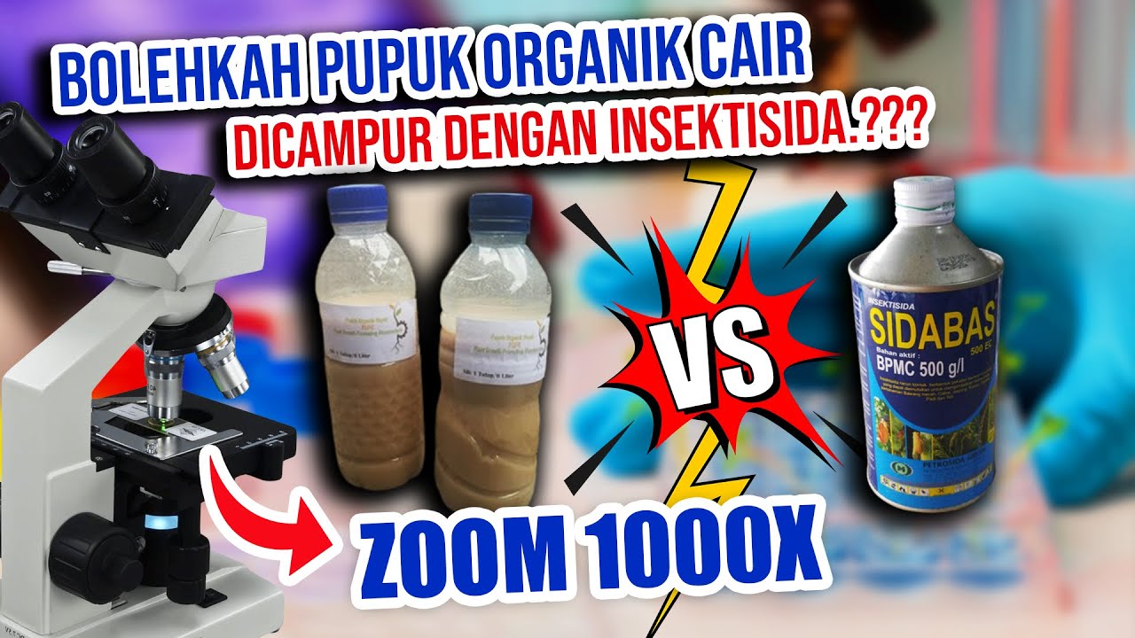BOLEHKAH PUPUK ORGANIK CAIR DICAMPUR DENGAN INSEKTISIDA.?