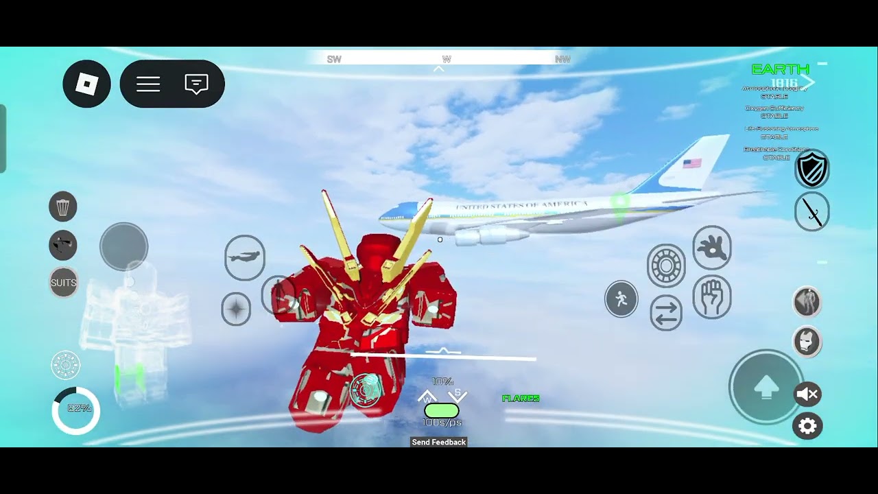 Hello everyone I  played roblox game is iron Man game 