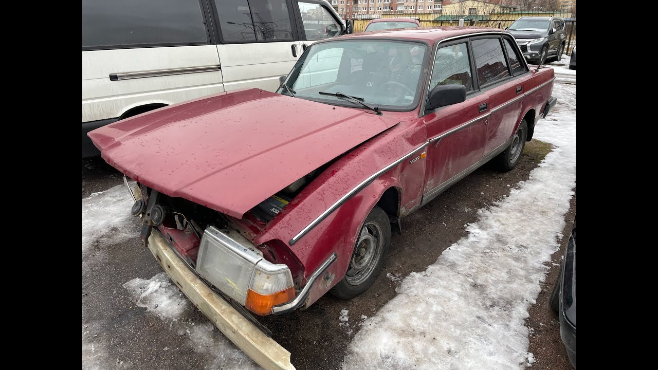 Volvo 240 d24 1986 после ДТП разбор