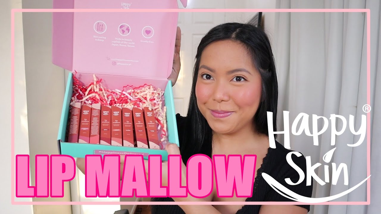 HAPPY SKIN Lip Mallow SWATCHES - saytioco