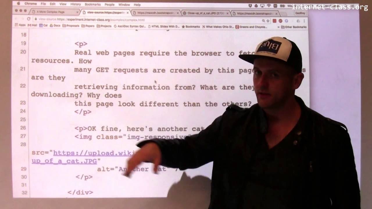 What are the components of a web page?