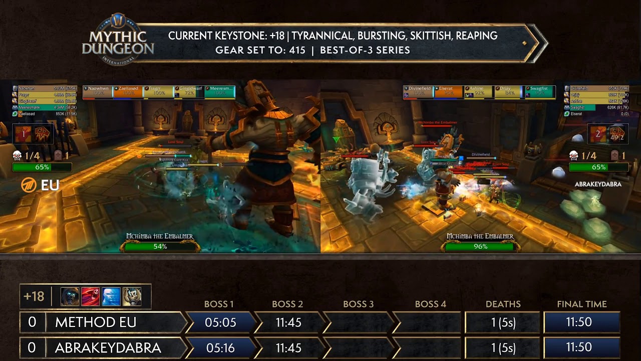 MDI BFA Mythic Championship 2019! Spring Cup WoW MDI Mythic Invitational! Method EU vs Abrakeydabra