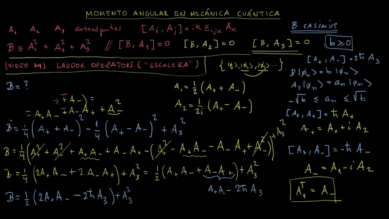 44 .- Momento angular y de Spin en Mecánica Cuántica (2/2)