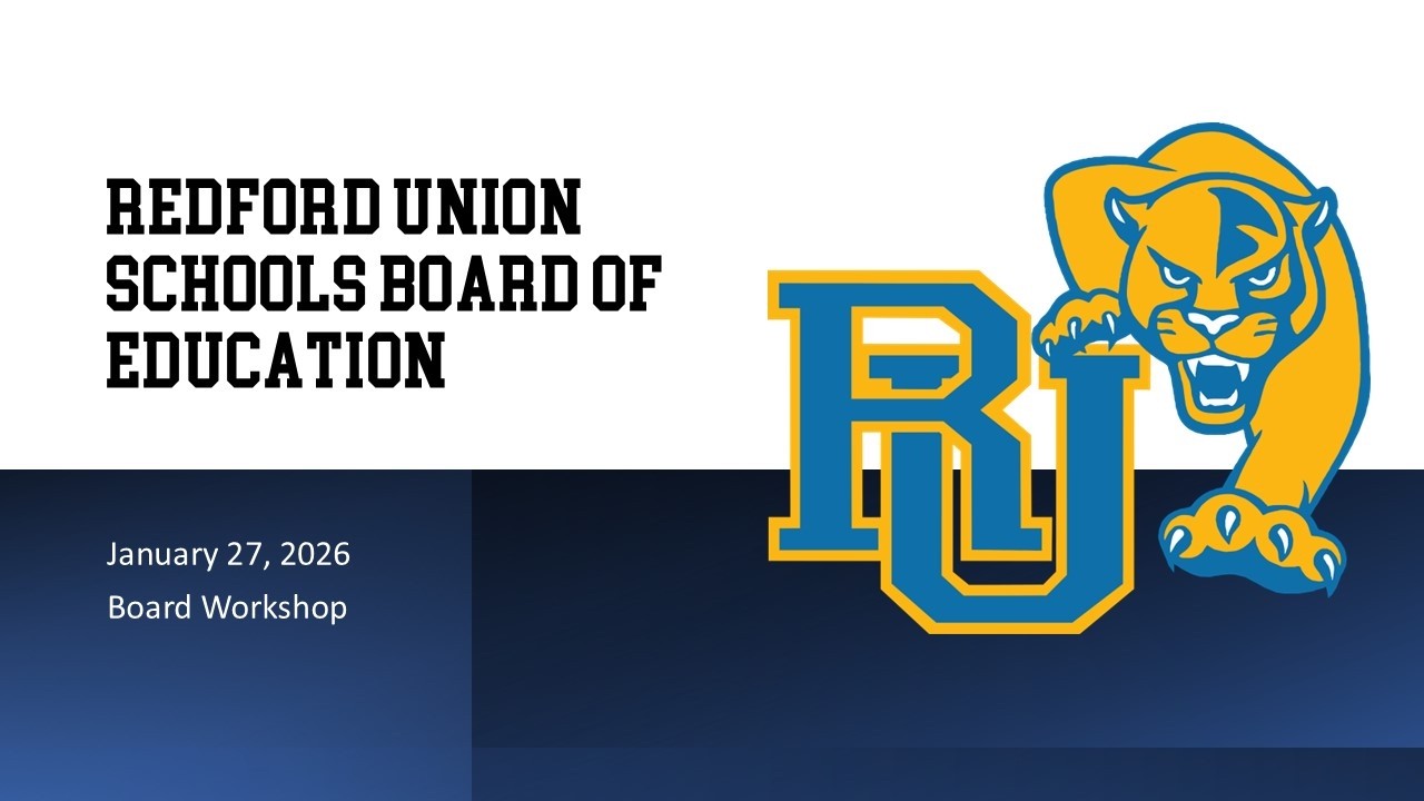 Redford Union BOE Workshop 1/27/26