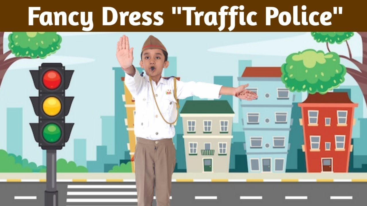 Traffic Police fancy dress for Kids| Kids Fancy dress Competition |Fancy dress ideas for Kids