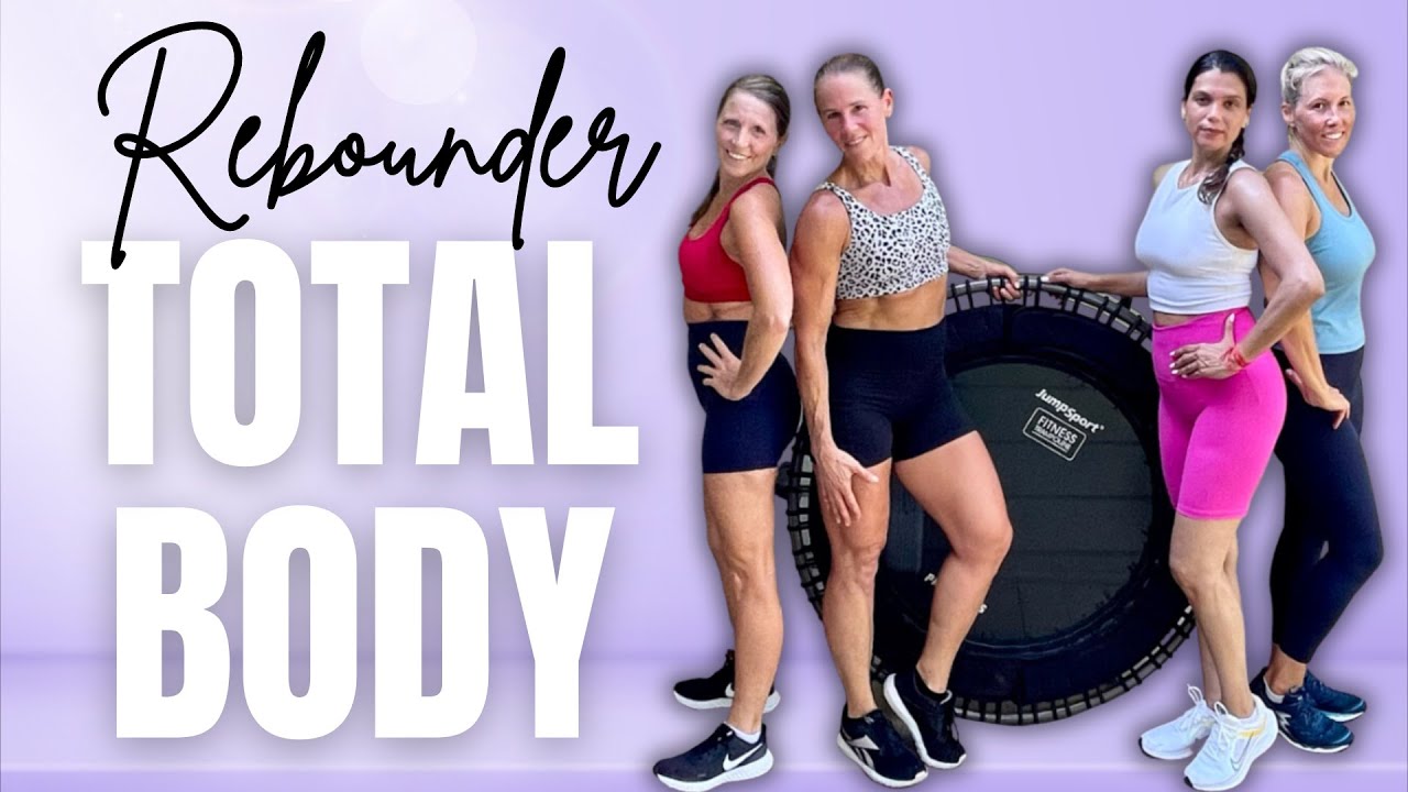 🔥60 MIN Total Body HIIT Rebounder Strength & Cardio Intervals | Full-Body Workout with Weights