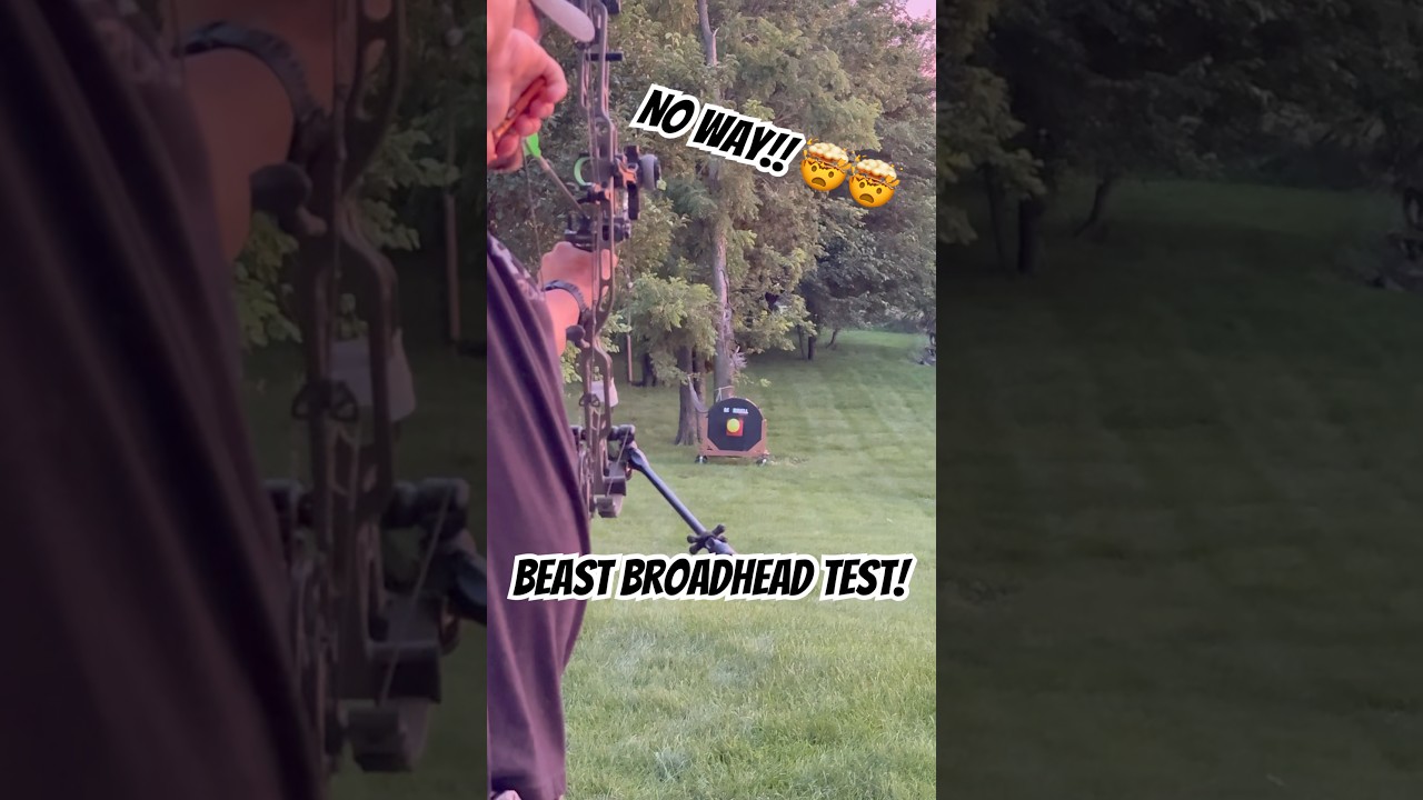 Can your mechanical do this!? 🤯 BEAST broadheads #archery #broadhead #arrows #proarcher