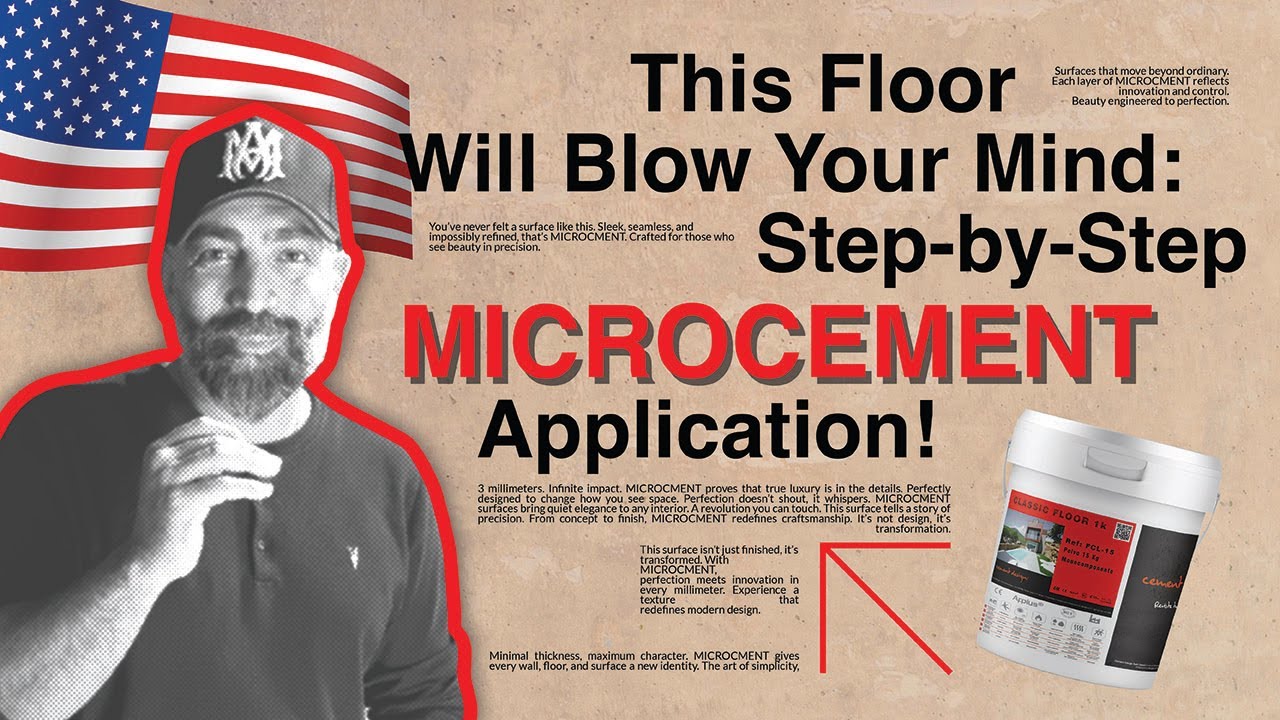 Step-by-Step Microcement Floor Application | Seamless Modern Flooring Tutorial