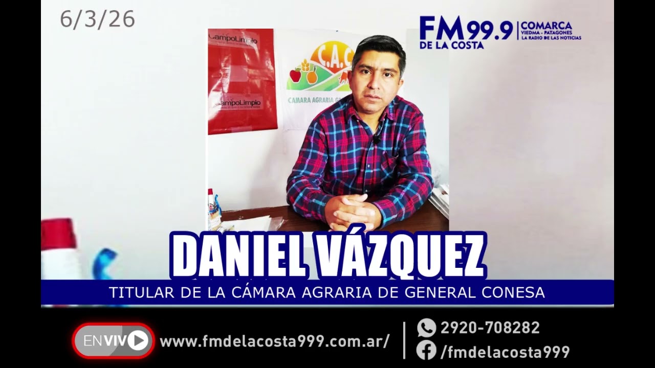 Daniel Vázquez - FM DE LA COSTA 99.9 - 6/3/26