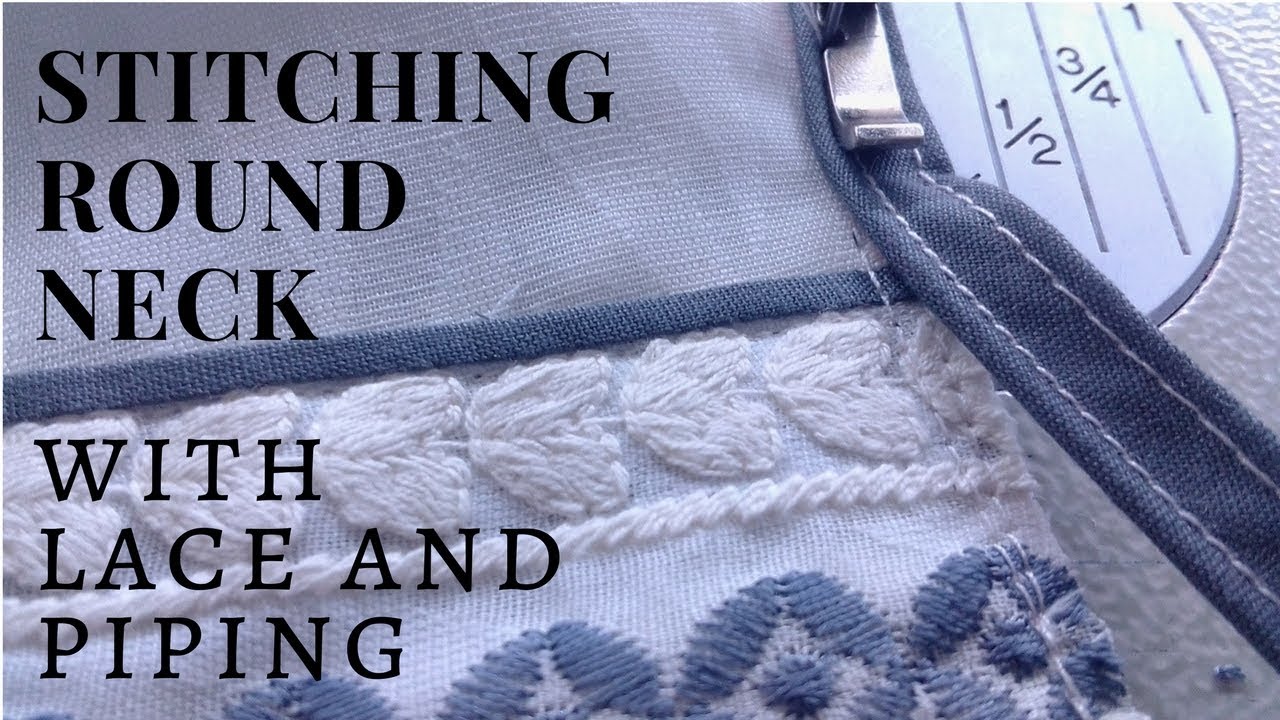 🌹Dress Neck Piping ❤️ Round Neck Piping Methods ❤️Sewing Tips And Tricks For Beginners