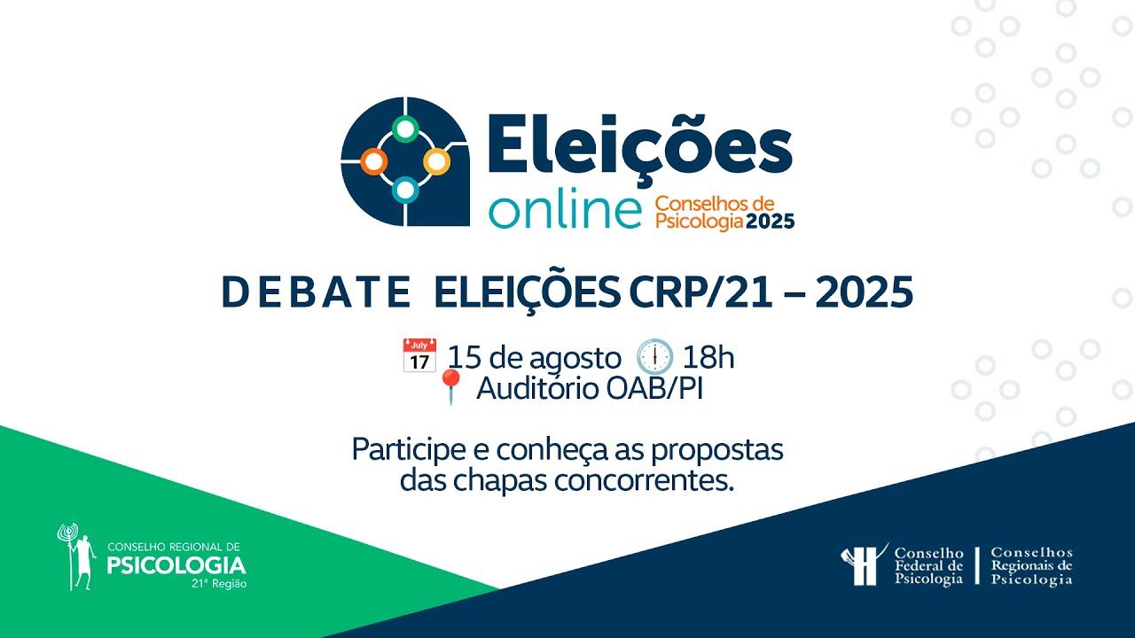 DEBATE ELEITORAL CRP21