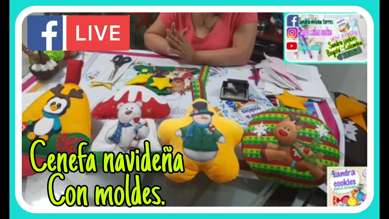CENEFA NAVIDEÑA CON MOLDES FACEBOOK LIVE