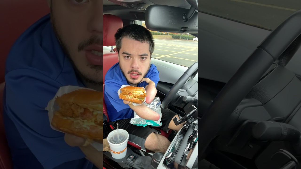 Новый хрустящий сэндвич с курицей TRUFF от Popeyes! #шорты