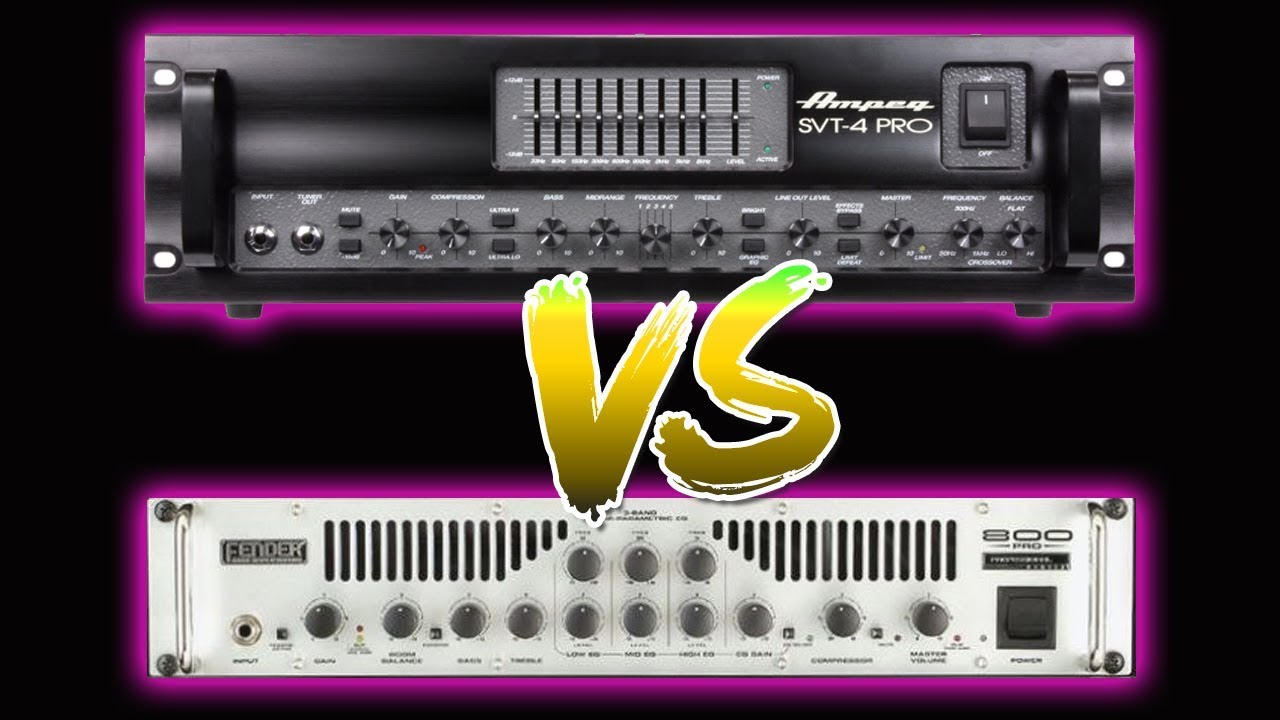 Ampeg SVT-4 vs Fender 800 Pro - Bass Amp Comparison