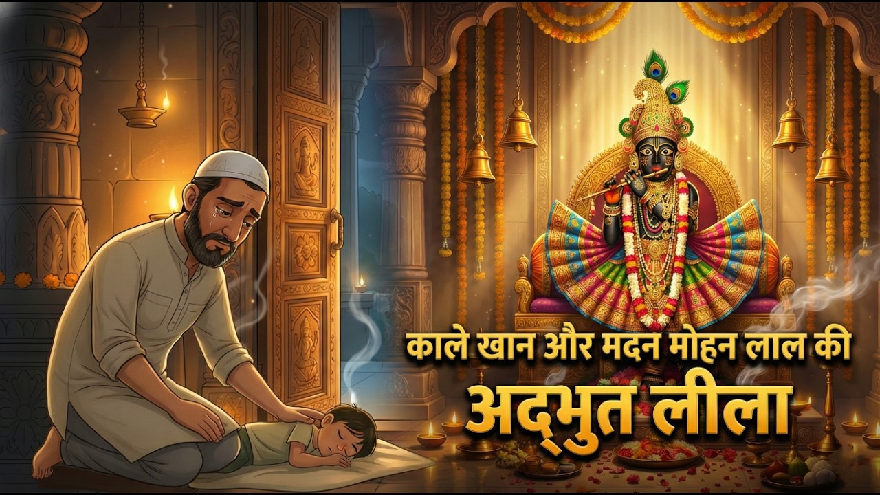 मदन मोहन जी की आरती इनके बिना अधूरी क्यों है? जानिए मुस्लिम भक्त काले खान की कहानी. @BhaktiPath ​