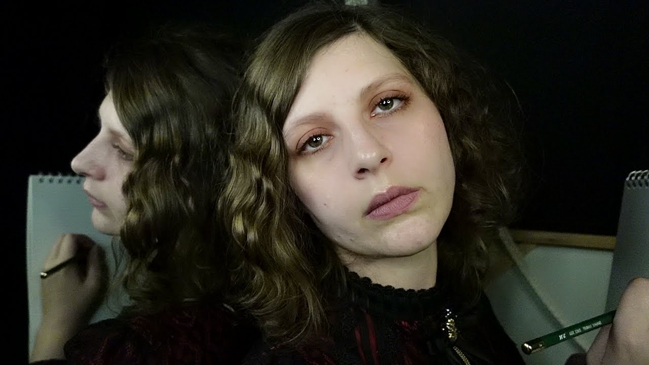 ASMR | Modeling for a Melancholy Artist | Drawing You, Personal Attention, Rain Sounds