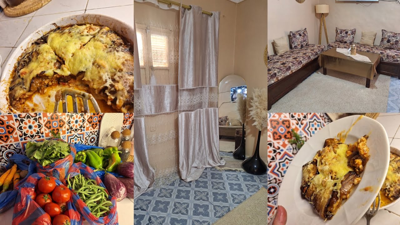 روتين متنوع🌸تنظيف الثلاجه🗄️مشتريات الخضر 🍅🥔تسياق و تزرزيق 🧹🪣باذنجال كوشة الله عليه ♥️