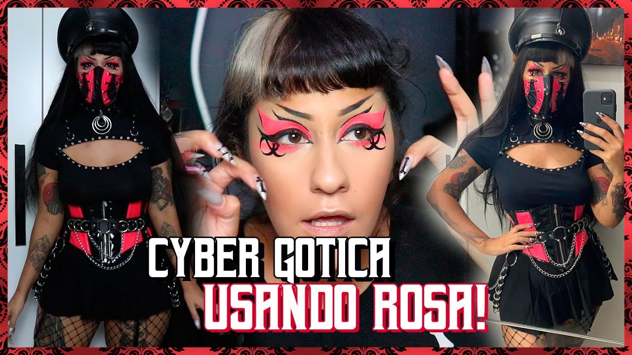 Dá pra usar ROSA sendo GÓTICA? + DESABAFO | SE ARRUME COMIGO - BALADA CYBER EM CASA! | NOSFEROTIKA