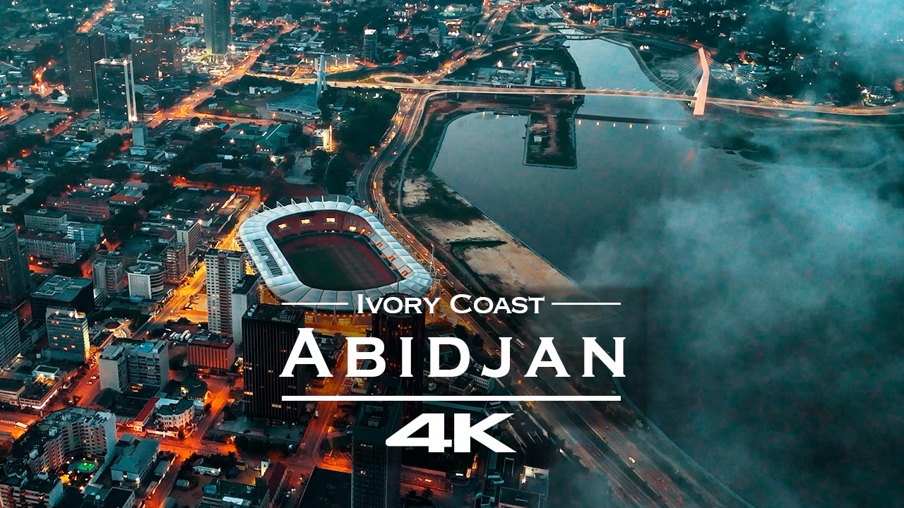 Абиджан 4K 🇨🇮 &ndash; Париж Африки с высоты птичьего полета | Потрясающие кадры с дрона