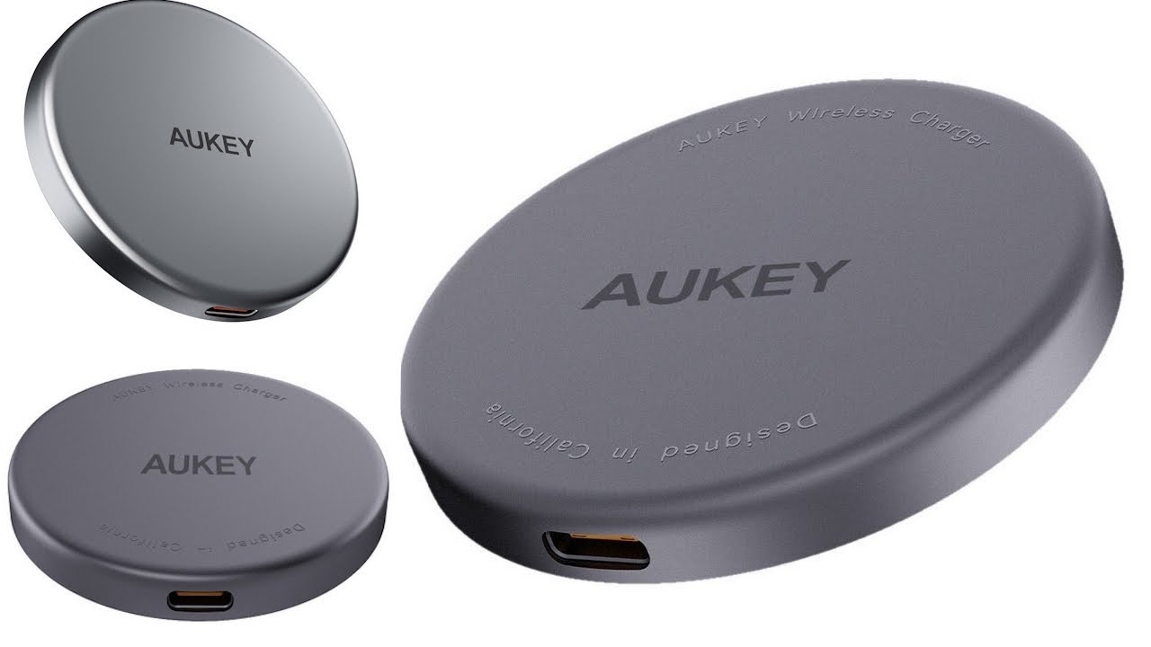 Беспроводное зарядное устройство Aukey, Qi2 15W, серебристый  металл (LC-MC10)