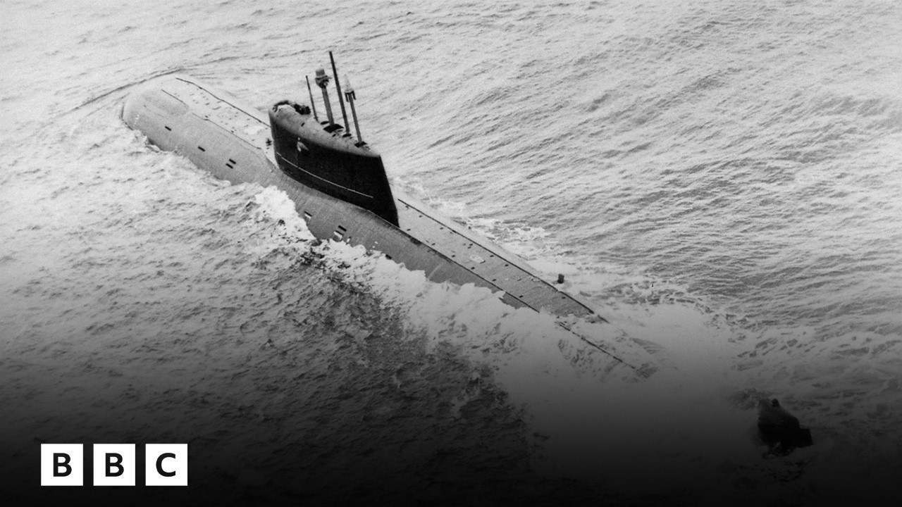 The Soviet nuclear submarine wreck that is a 'ticking time bomb' | BBC Global