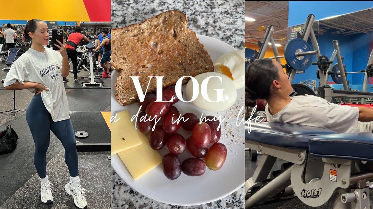 FIRST VLOG!!! breakfast, leg day, my journey with social media
