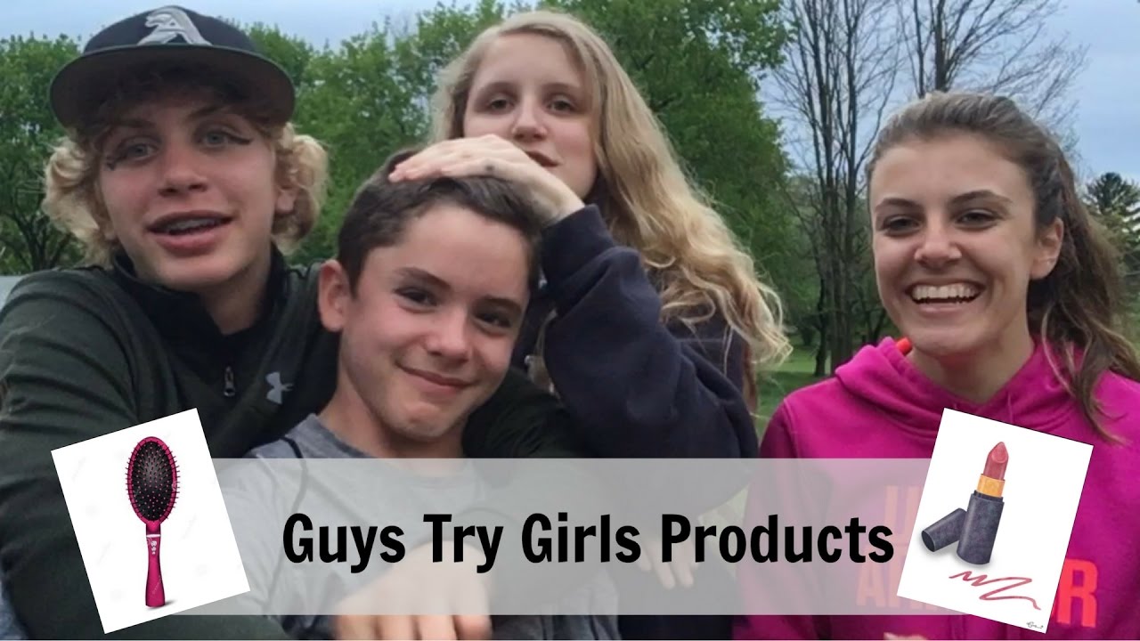 GUYS TRY GIRLS PRODUCTS!!!
