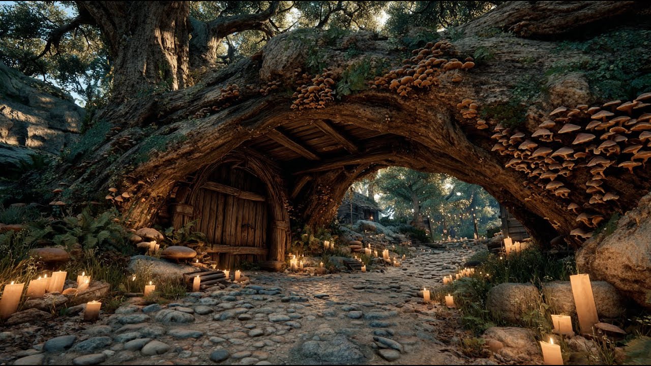 Candlelit Paths of the Forest | Medieval Fantasy Music & Animated Ambience