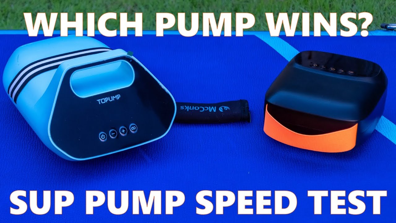WHICH ONE WINS? SUP pump speed test AIRBANK vs TOPUMP