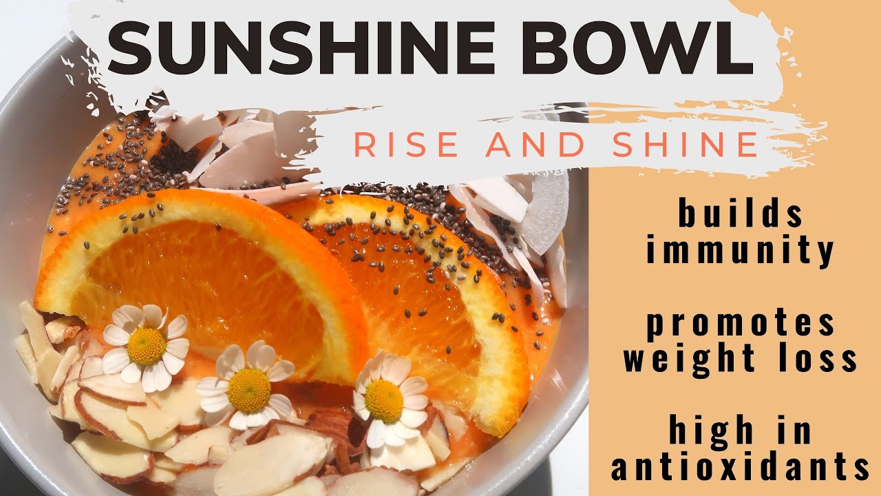 Sunshine Smoothie Bowl Recipe | For HEALTHY HAIR + SKIN and Promotes WEIGHT LOSS | GLOW UP with Zoe