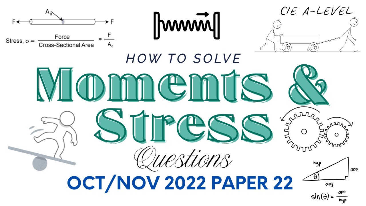 Mastering Moment & Stress: Crack Physics Mechanics like a Genius! | 9702 AS PHYSICS O/N 2022 22
