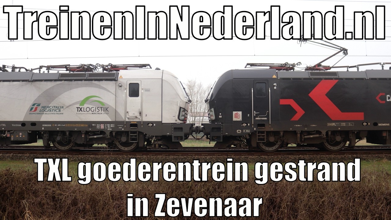 TXL goederentrein gestrand in Zevenaar - 8 maart 2026