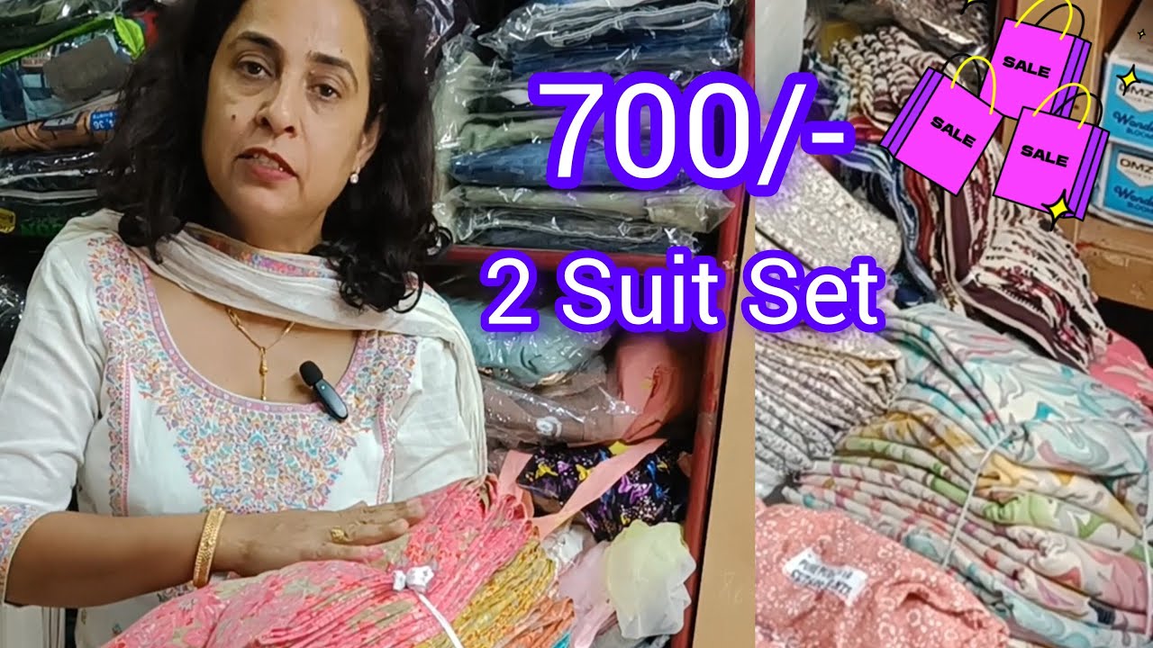 700/-  ka Dhmaka 🔥2suit Set 700/- m💖Cotton Summer Suit LIVE ‼️ Booking at 9813439096