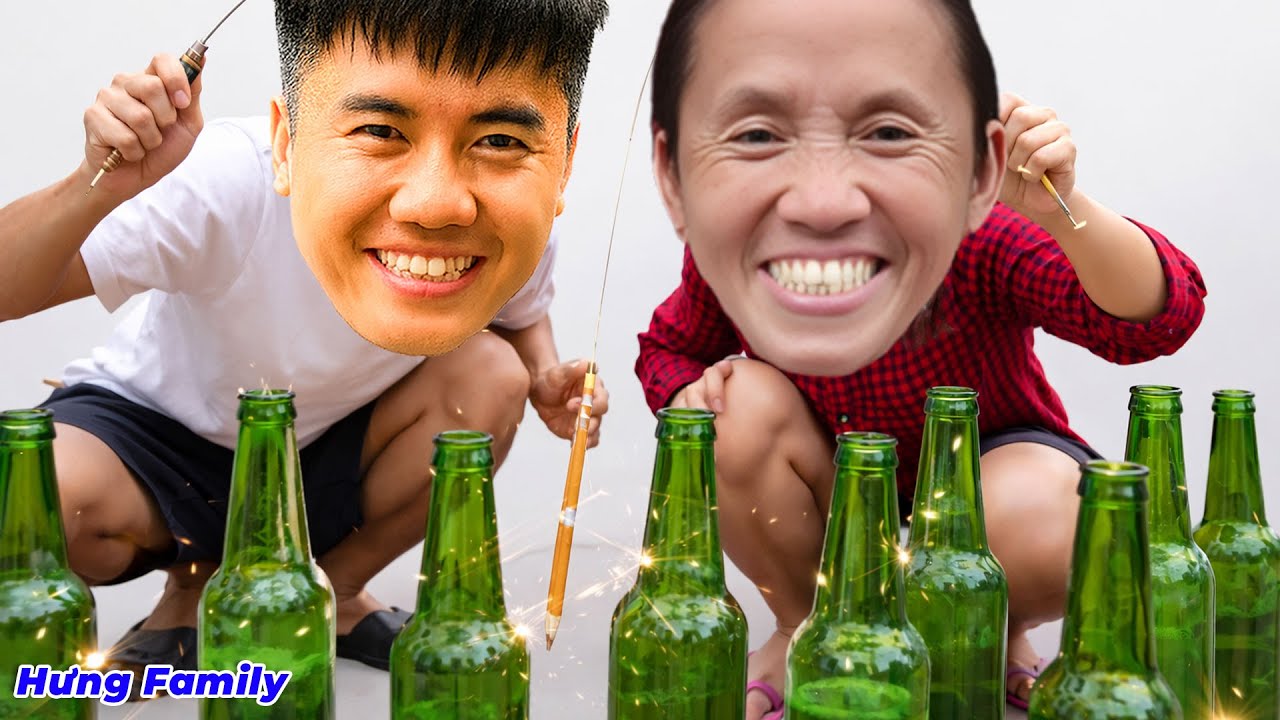 Hưng Troll | Thử Thách Câu Cá Đặt Bút Chì Vào Chai Nhận Thưởng