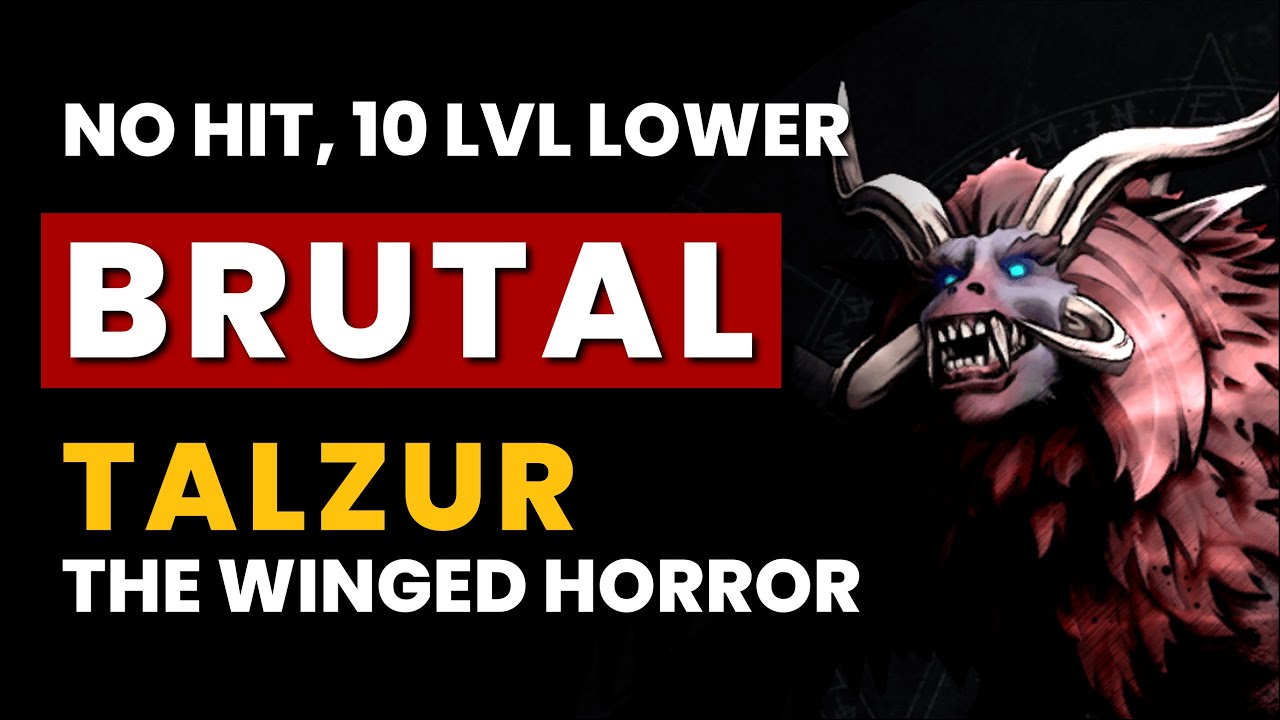 V Rising - BRUTAL Talzur the Winged Horror | No Hit, 10 Levels Lower, Frail | 1.1 Boss Kill