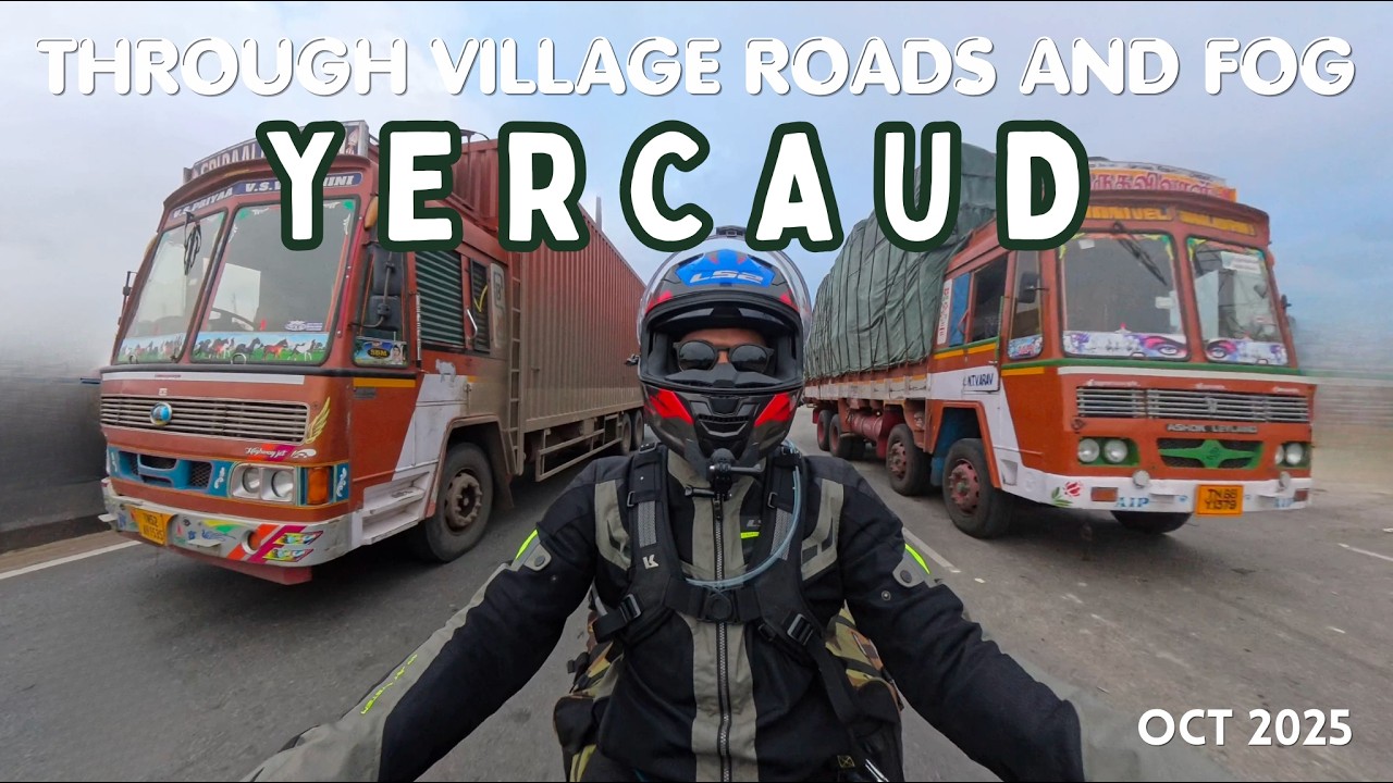 Solo Ride to Yercaud | Fog, Curves & Village Roads from Bangalore | V-Strom SX 250