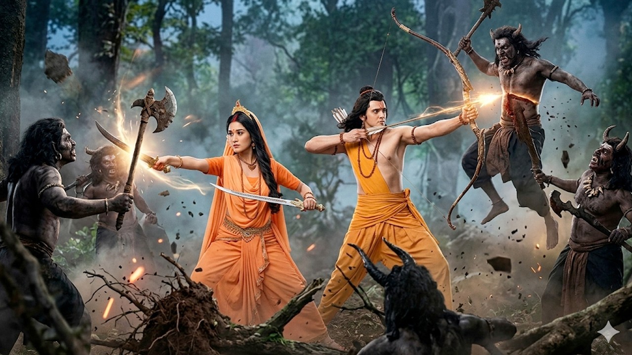 राम और सीता जी पर राक्षसों ने किया जान लेवा हमला || Shrimad Ramayan || #ramayan
