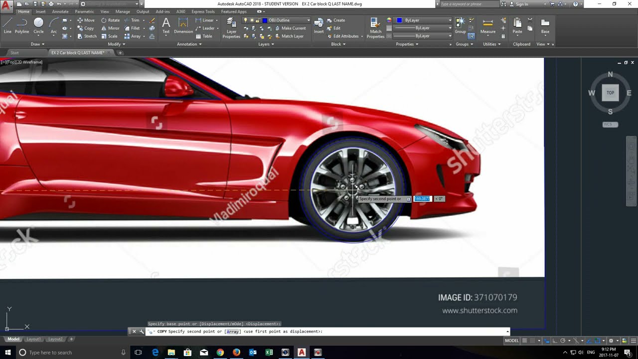 AutoCAD Car tutorial