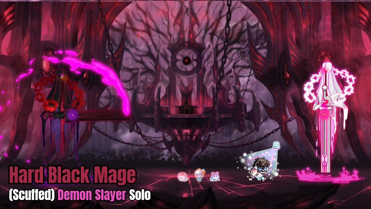 [GMS Aurora] Maplestory 60k Lvl. 285 Demon Slayer Scuffed Hard Black Mage Solo (V.255)