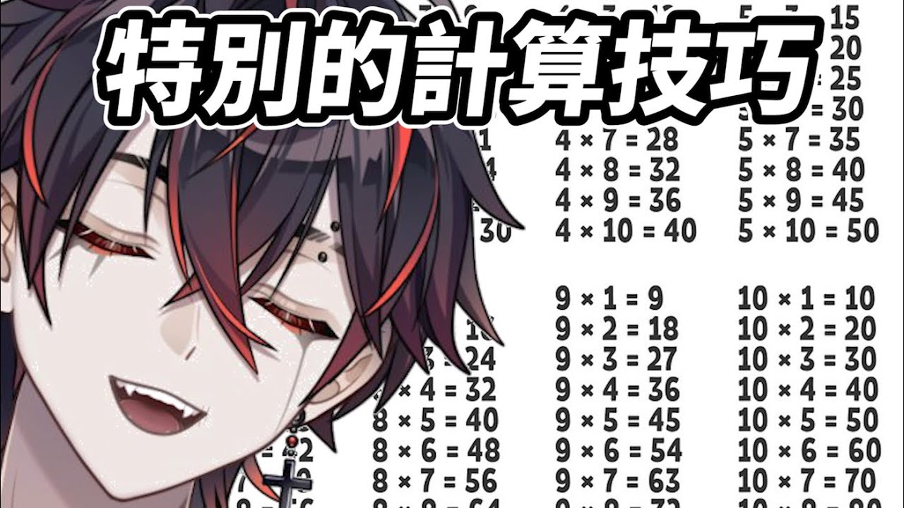 【K9KURO中字】當Kuro遇上九九乘法表【VShojo】