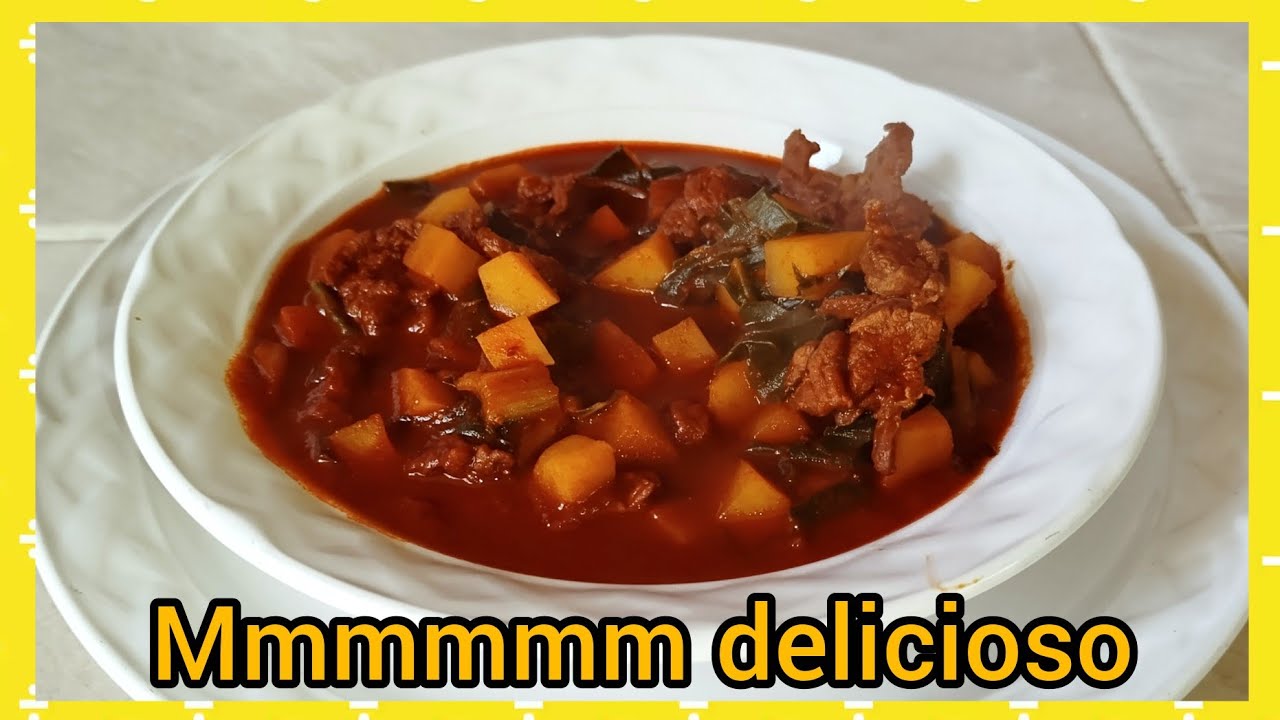 Cómo hacer acelgas en chile negro con bistec 
