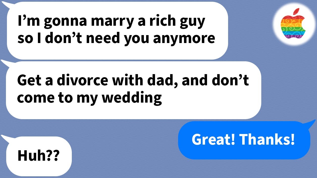 【Apple】 My husband and stepdaughter cut ties with me the moment she got engaged