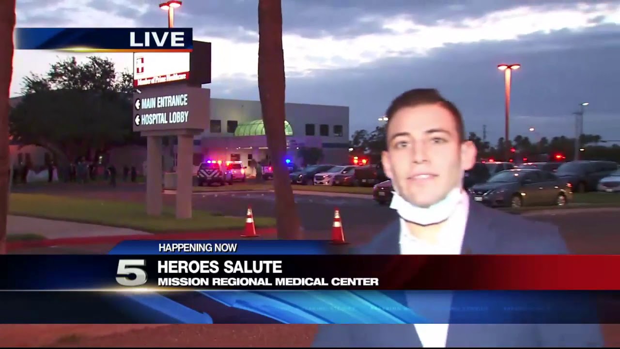First responders give heroes salute to medical staff at Mission Regional Medical Center