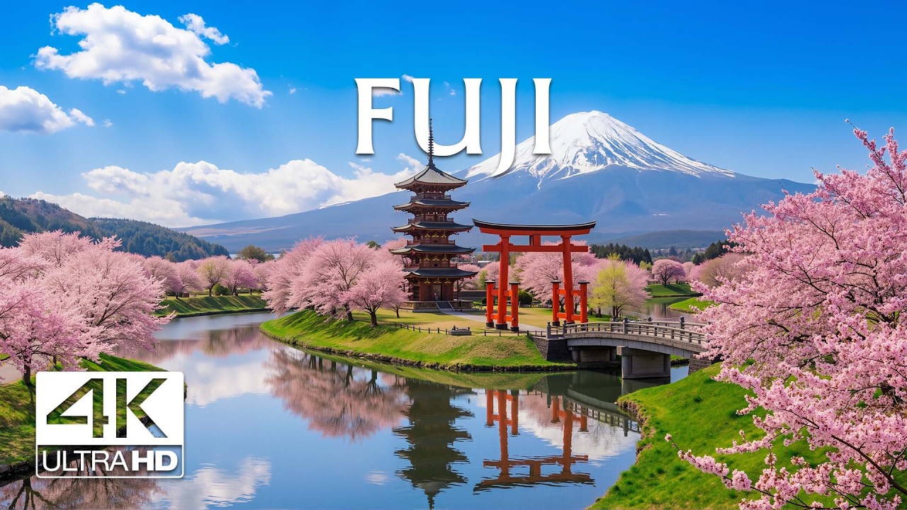 Mount Fuji 4K | Unreal Spring Beauty on Earth – Sakura Slopes, Sacred Peaks & Serene Lakes