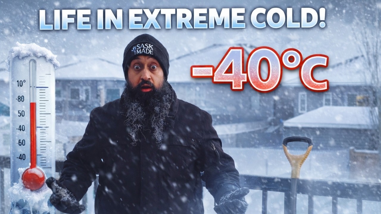 🥶 SURVIVING EXTREME COLD IN SASKATCHEWAN CANADA | WHEN -40°C BECOMES REALITY