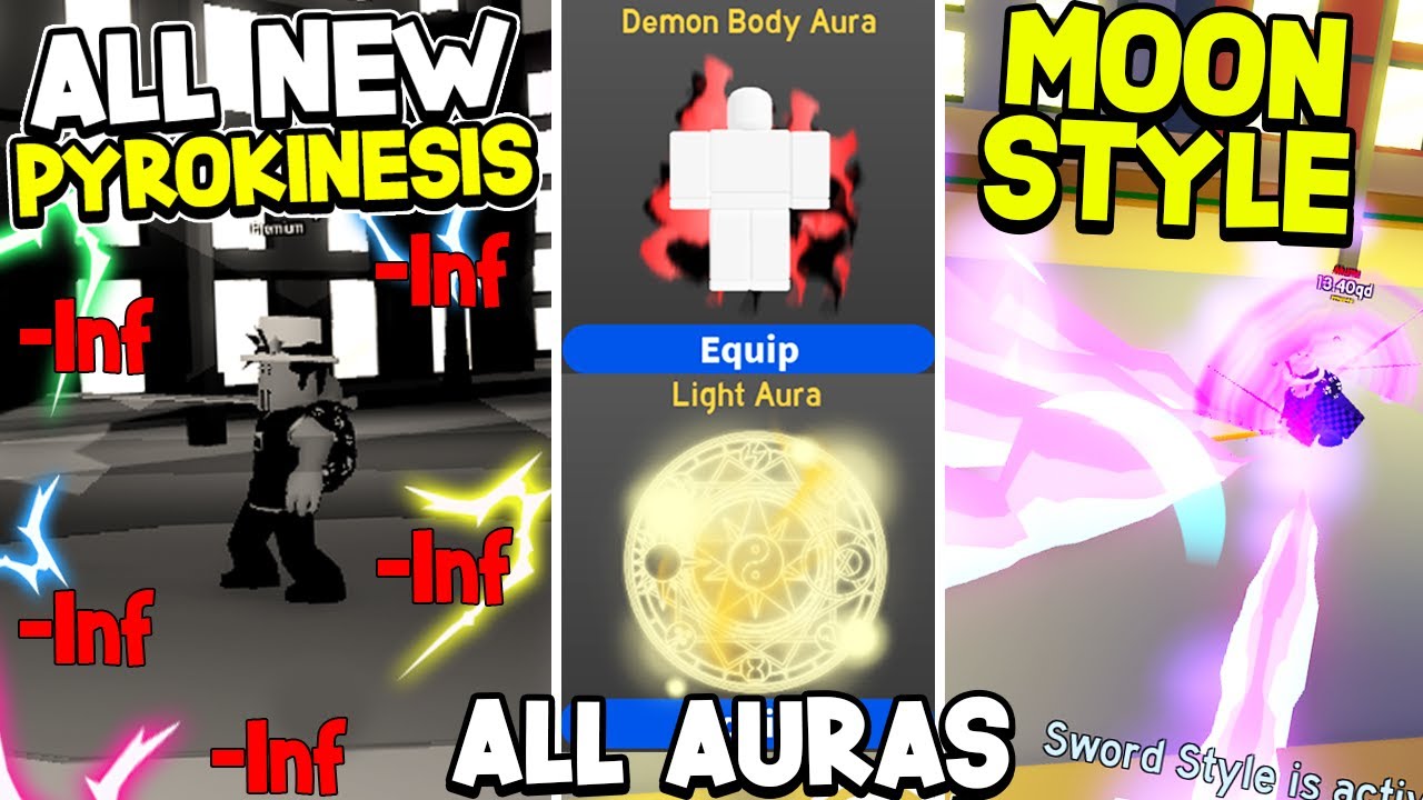 I Unlocked ALL Anime Fighting Simulator PYROKINESIS, AURAS AND SWORD STYLES! Roblox