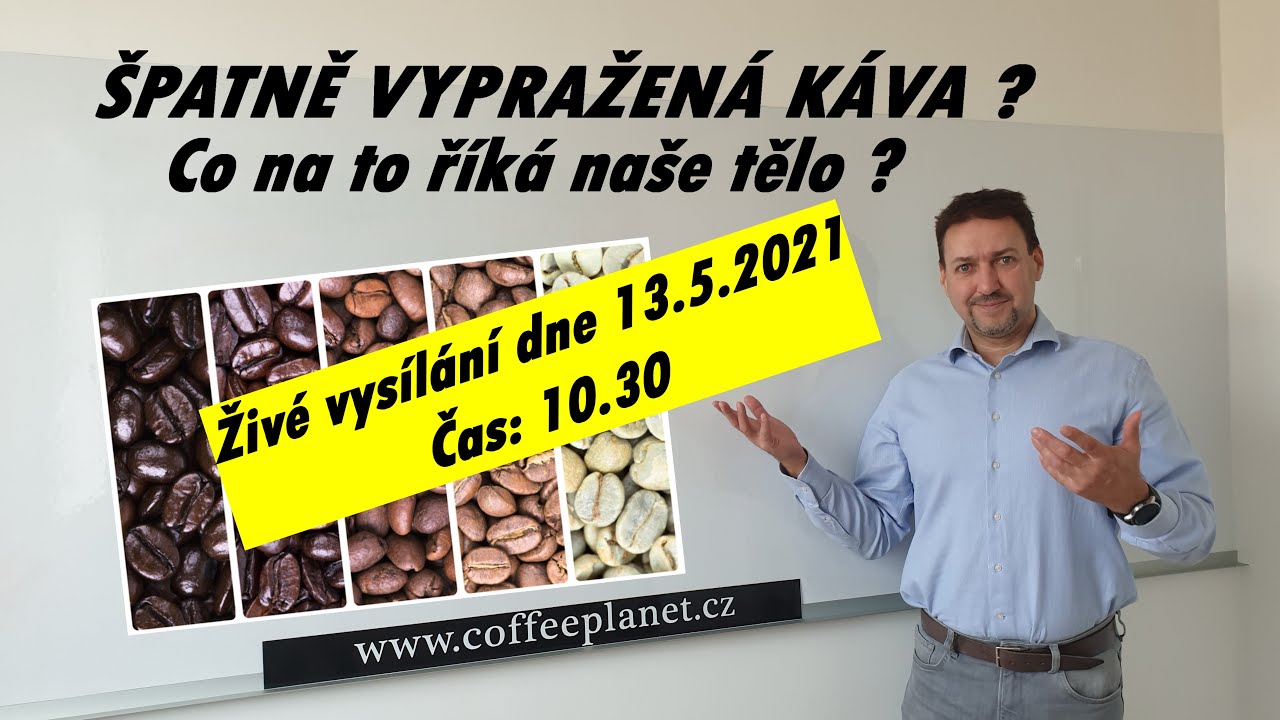 Špatně vypražená káva