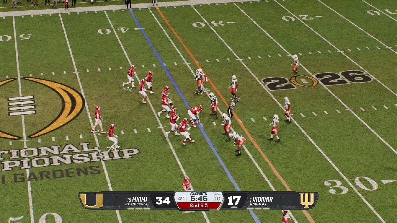 CFP National Championship Miami vs Indiana CFB 26 Sim Part 2
