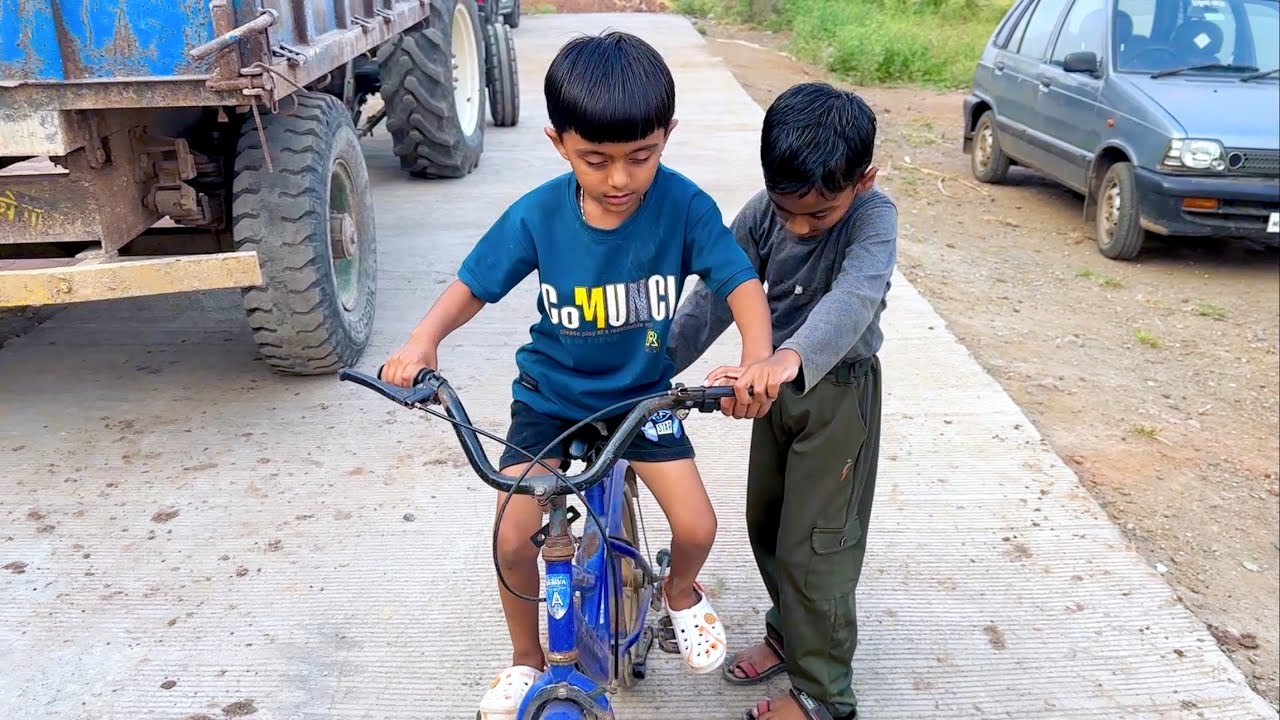 माऊली cycle वरून जोरात पडला 🔥