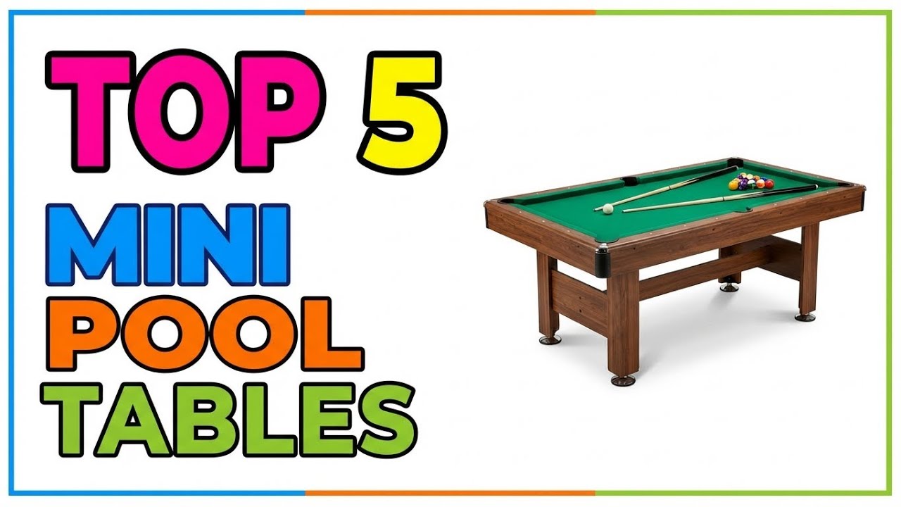 TOP 5 Best Mini Pool Tables 2026 | Billiards in a Compact Size